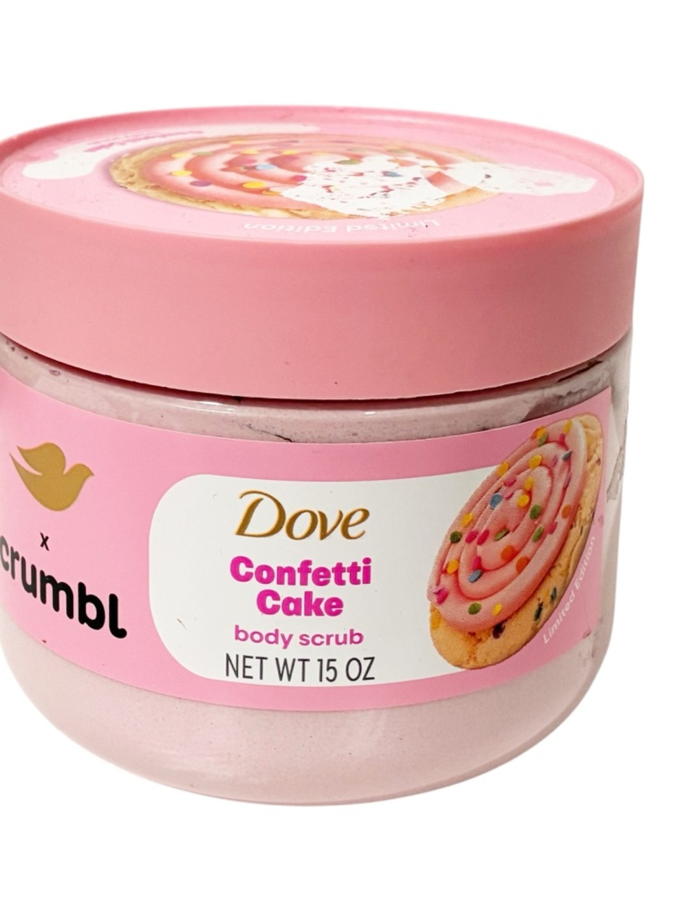 Dove X Crumbl Body Scrub Confetti Cake 15 oz Skincare NEW